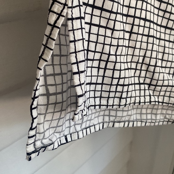 Eileen Fisher Bateau Neck Grid Tank Bone - Picture 8 of 13